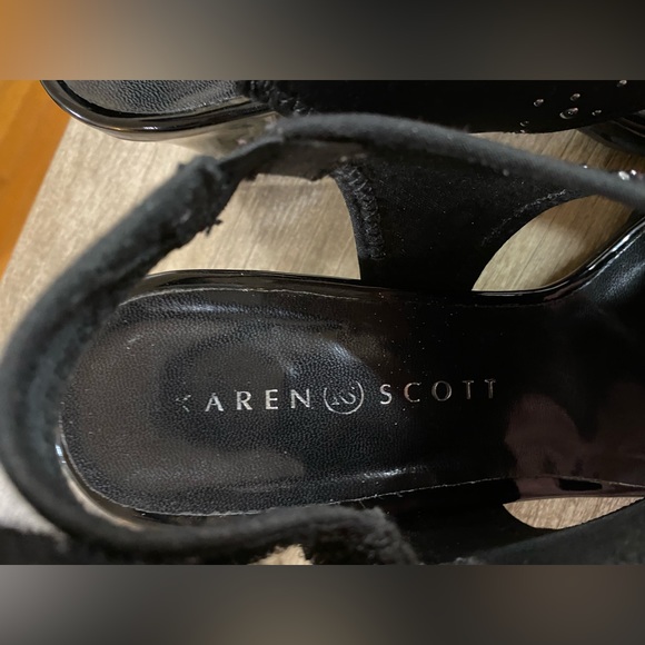 Karen Scott black silver heels - Picture 5 of 6